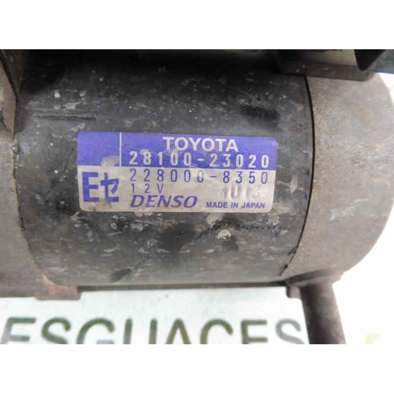 Recambio de motor arranque para toyota yaris (ncp1/nlp1/scp1) 1.0 luna referencia OEM IAM 2810023020 2280008350 