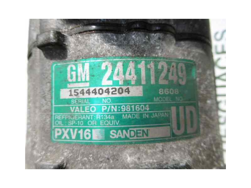 Recambio de compresor aire acondicionado para opel vectra c berlina comfort referencia OEM IAM 24411249 1544404204 