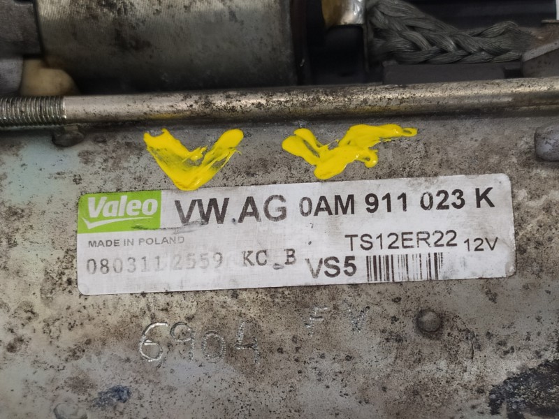 Recambio de motor arranque para volkswagen polo (6r1) gti referencia OEM IAM 0AM911023K TS12ER22 