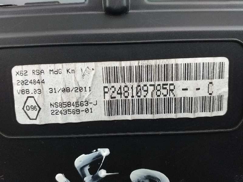 Recambio de cuadro instrumentos para renault master kasten l3h3 gka 3,5t referencia OEM IAM 248109785R  