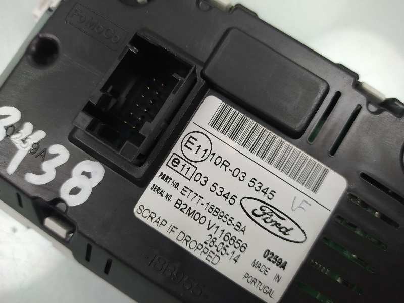 Recambio de pantalla multifuncion para ford fiesta (ccn) trend referencia OEM IAM ET7T18B955BA  