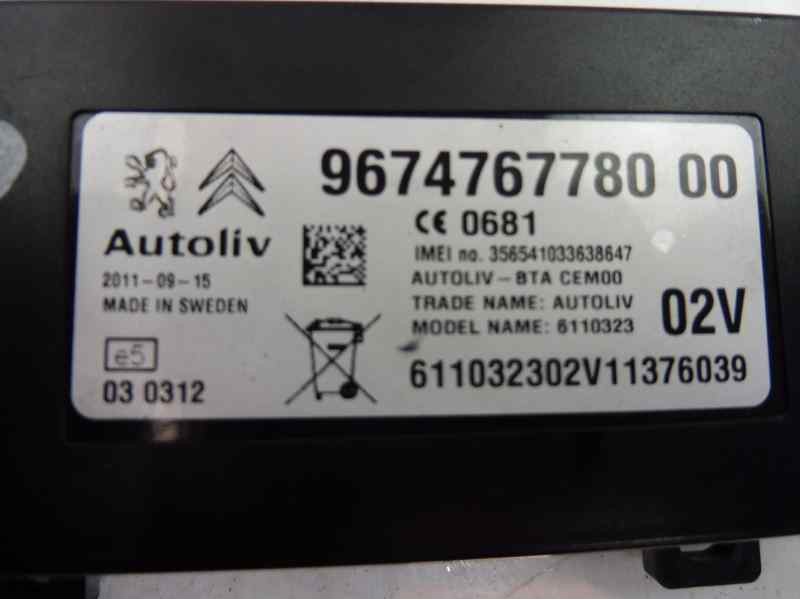 Recambio de modulo electronico para peugeot 207 urban referencia OEM IAM 9674767780  