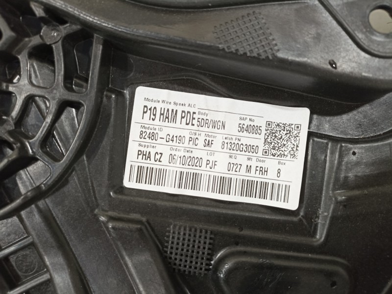 Recambio de elevalunas delantero derecho para hyundai i30 (pd) essence referencia OEM IAM 82480G4190 81320G3050 82460G4010