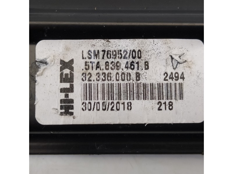 Recambio de elevalunas trasero izquierdo para volkswagen touran (5t1) advance bmt referencia OEM IAM 5TA839461B 5Q0959911E 