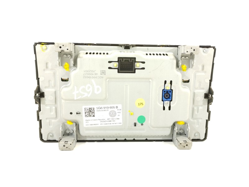 Recambio de pantalla multifuncion para volkswagen touran (5t1) advance bmt referencia OEM IAM 5G6919605B A2C1890460001 