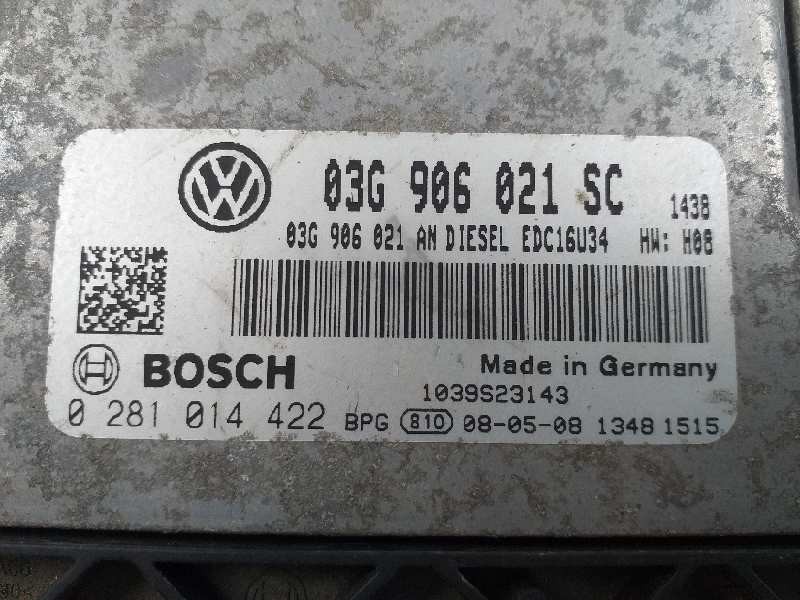 Recambio de centralita motor uce para seat leon (1p1) sport limited referencia OEM IAM 03G906021SC 0281014422 