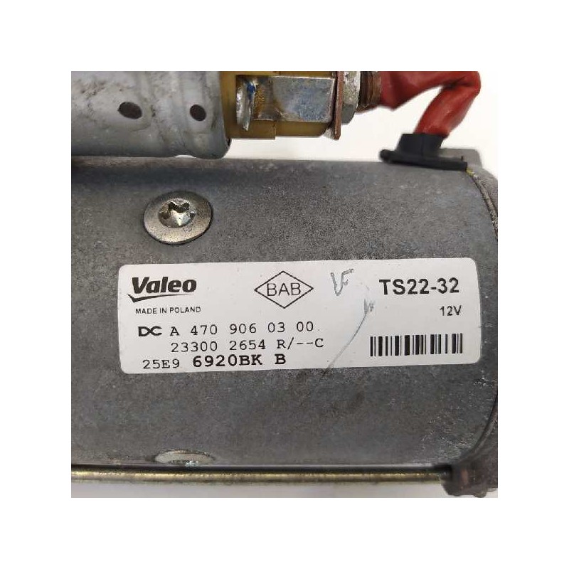 Recambio de motor arranque para opel movano b kasten/combi fg. l1h1 2,8t referencia OEM IAM 233002654R 470906300 