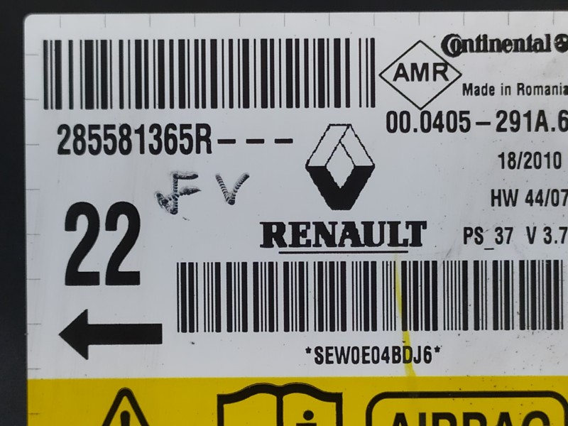 Recambio de kit airbag para renault megane iii berlina 5 p dynamique referencia OEM IAM 985100007R 285581365R 985250003R