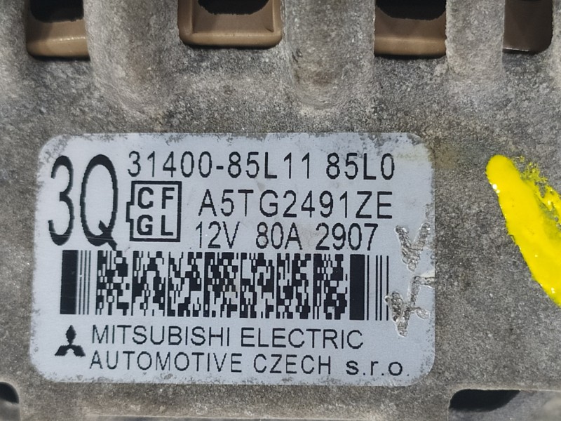 Recambio de alternador para suzuki splash a5b gls referencia OEM IAM 3140085L1185L0 A5TG2491ZE 