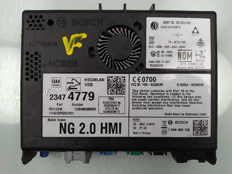 Recambio de modulo electronico para opel insignia berlina excellence referencia OEM IAM 23474779 453116246 