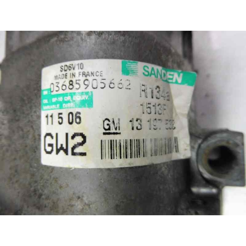Recambio de compresor aire acondicionado para opel corsa c silverline referencia OEM IAM 13197538 03685905662 