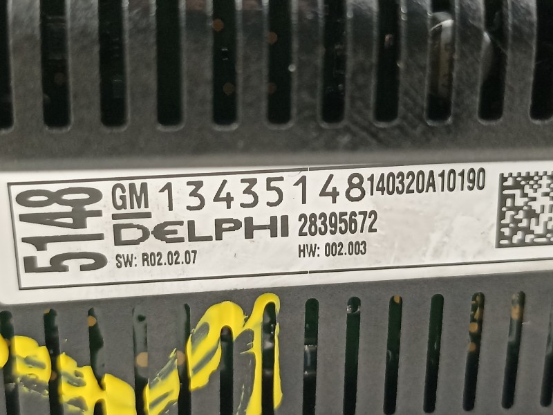 Recambio de mando climatizador para opel astra j sports tourer selective referencia OEM IAM 13435148  