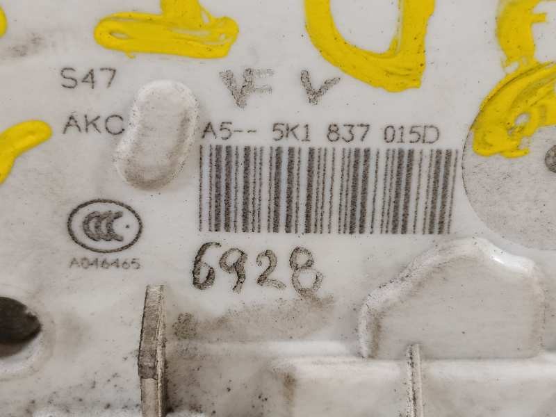 Recambio de cerradura puerta delantera izquierda para volkswagen golf vii lim. sport bluemotion referencia OEM IAM 5K1837015D  