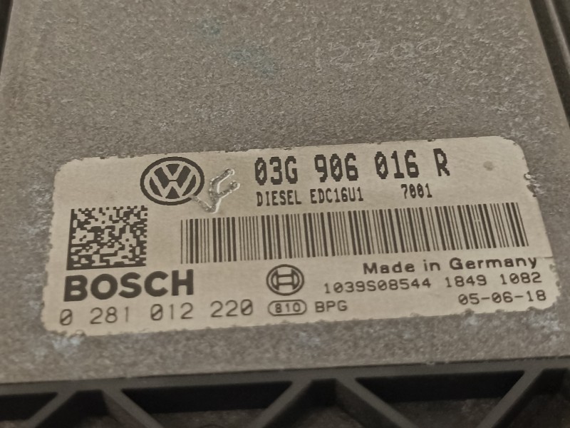 Recambio de centralita motor uce para volkswagen golf plus (5m1) bluemotion highline referencia OEM IAM 03G906016R 0281012220 
