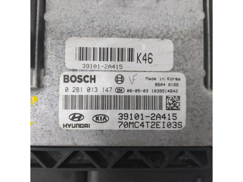 Recambio de centralita motor uce para hyundai accent (mc) gl referencia OEM IAM 391012A415 0281013147 70MC4T2EI03S