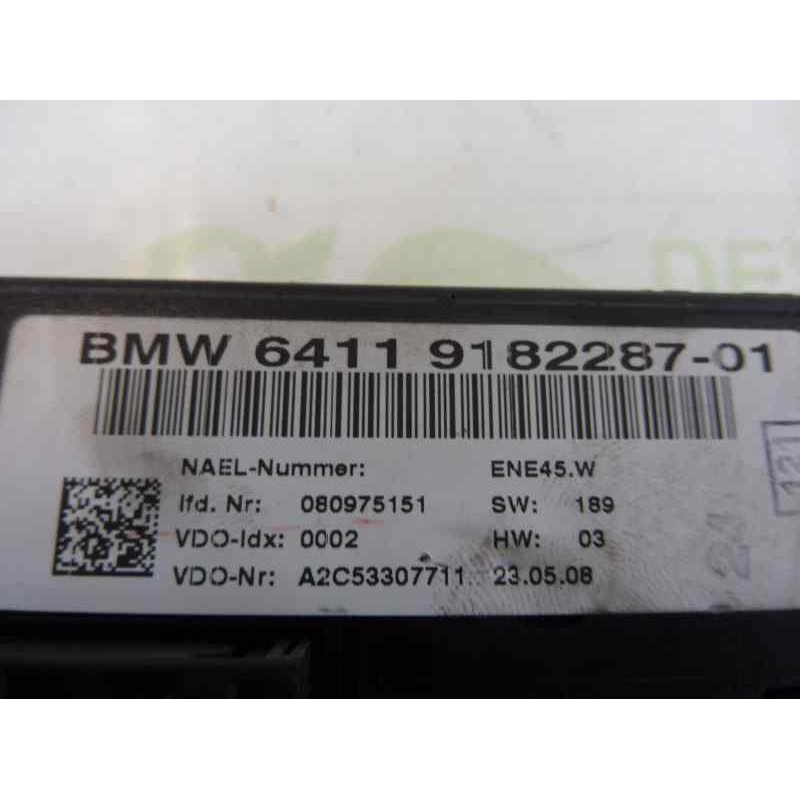 Recambio de mando climatizador para bmw serie 1 berlina (e81/e87) 118d referencia OEM IAM 64119182287 08097551 A2C53307711