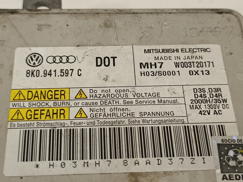 Recambio de centralita faros xenon para audi a7 sportback (4ga) 3.0 tdi quattro referencia OEM IAM 8K0941597C  