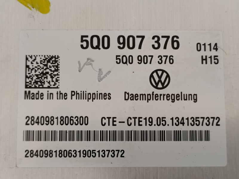 Recambio de centralita suspension para volkswagen golf vii lim. sport bluemotion referencia OEM IAM 5Q0907376  