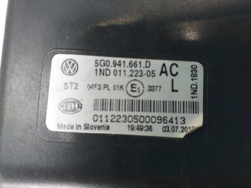 Recambio de faro antiniebla izquierdo para volkswagen golf vii lim. edition bluemotion referencia OEM IAM 5G0941661D  