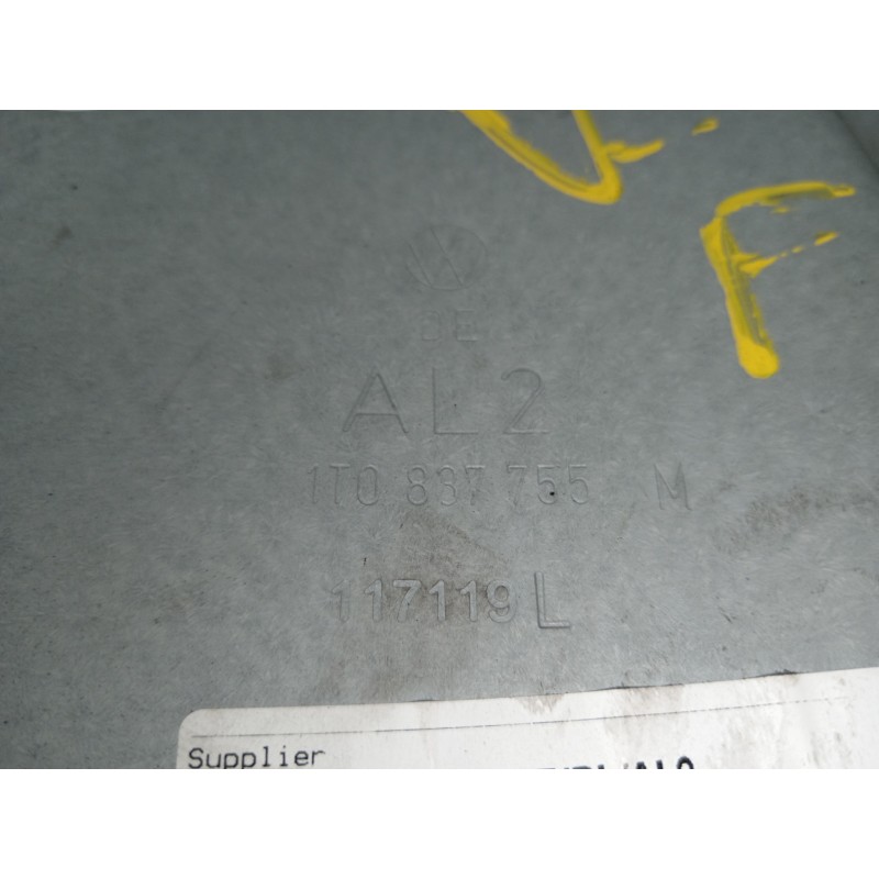 Recambio de elevalunas delantero izquierdo para volkswagen caddy ka/kb (2c) comfortline bluemotion referencia OEM IAM 1T0837755M