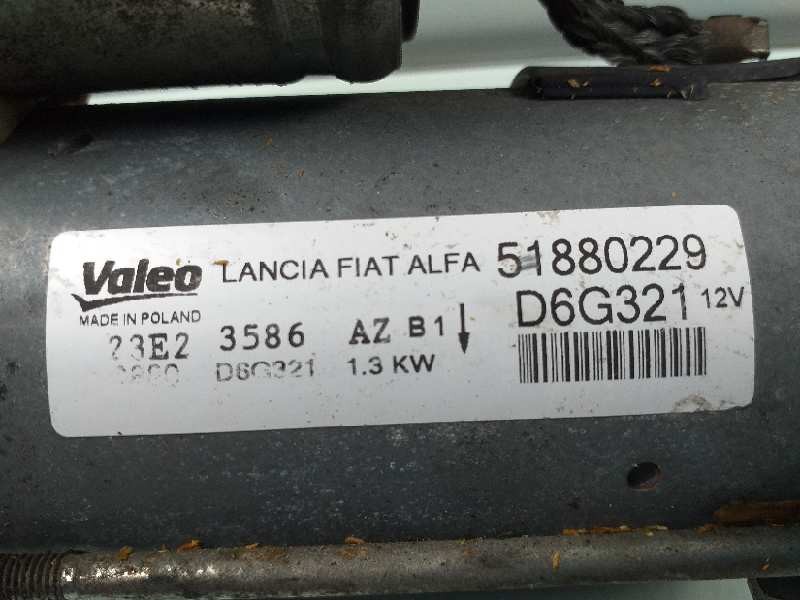 Recambio de motor arranque para opel combo d expression l1h1 referencia OEM IAM 51880229  