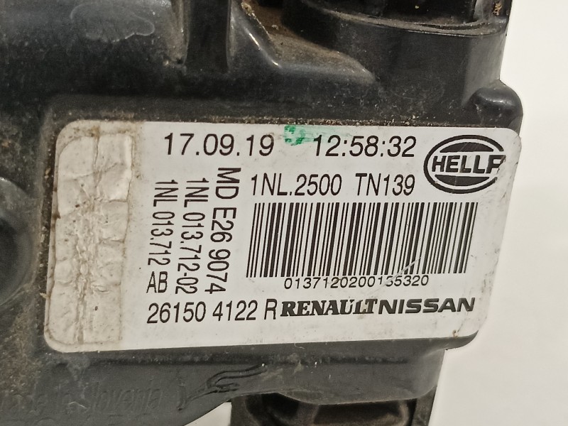 Recambio de faro antiniebla derecho para renault clio v intens referencia OEM IAM 261504122R  