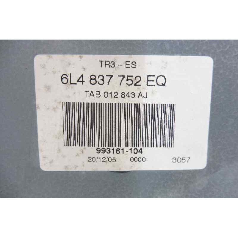 Recambio de elevalunas delantero derecho para seat cordoba berlina (6l2) fresh referencia OEM IAM 6L4837752EQ 6Q2959801A 