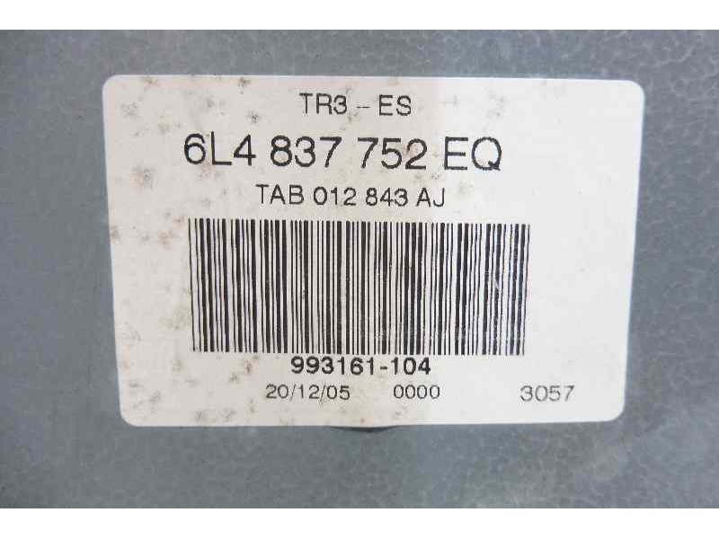 Recambio de elevalunas delantero derecho para seat cordoba berlina (6l2) fresh referencia OEM IAM 6L4837752EQ 6Q2959801A 