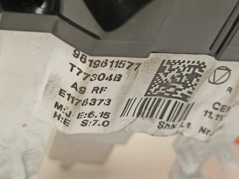 Recambio de mando calefaccion / aire acondicionado para peugeot 2008 (--.2013) active referencia OEM IAM 9819611577  