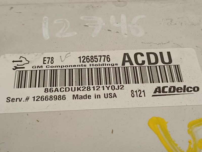Recambio de centralita motor uce para opel mokka x 120 aniversario start/stop referencia OEM IAM 12685776 12668986 