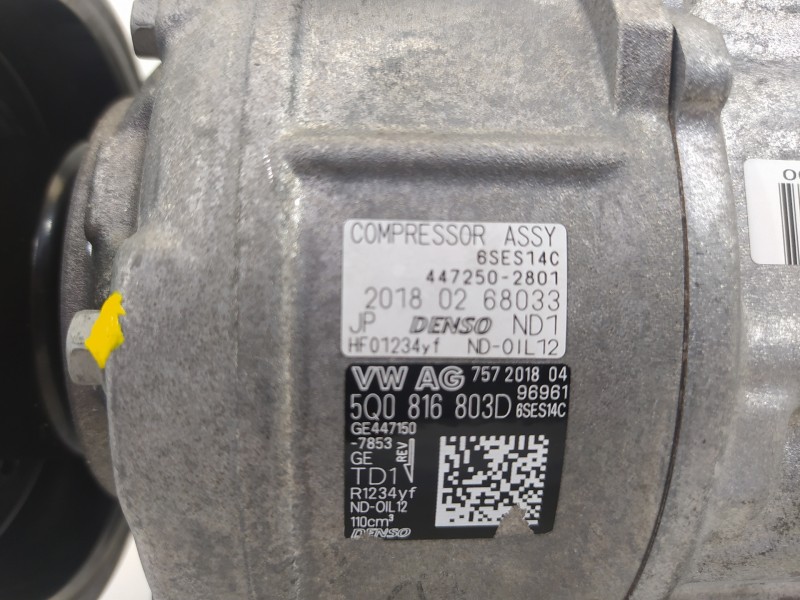 Recambio de compresor aire acondicionado para seat ibiza (kj1) reference referencia OEM IAM 5Q0816803D  