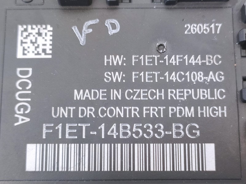 Recambio de modulo confort para ford kuga (cbs) st-line 2wd referencia OEM IAM F1ET14B533BG F1ET14F144BC F1ET14C108AG