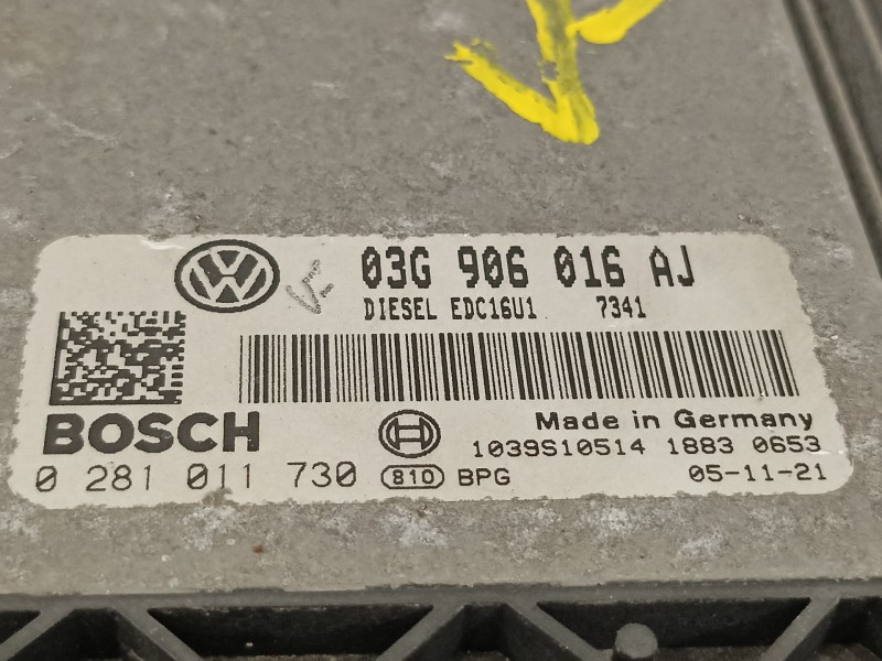 Recambio de centralita motor uce para seat leon (1p1) reference referencia OEM IAM 03G906016AJ 0281011730 