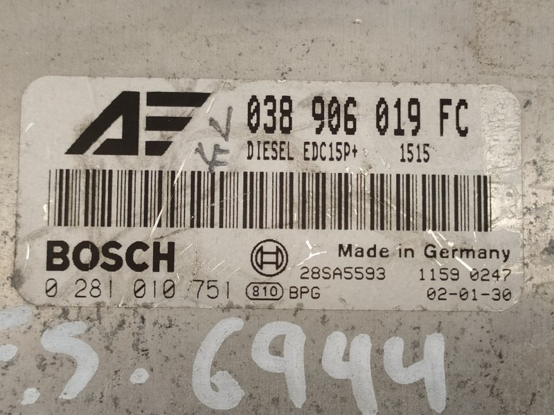 Recambio de centralita motor uce para seat alhambra (7v9) stella referencia OEM IAM 038906019FV 0281010751  Recambio de centralita motor uce para seat alhambra (7v9) stella referencia OEM IAM 038906019FV 0281010751