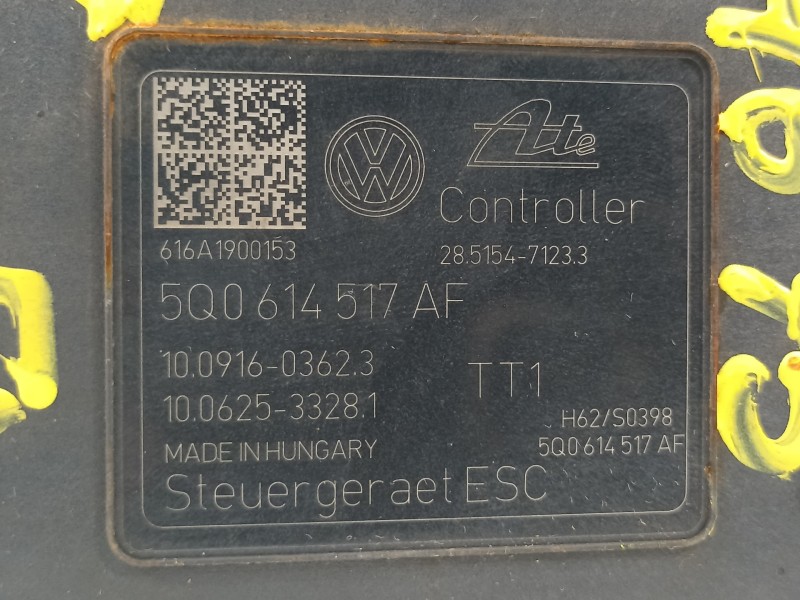 Recambio de abs para skoda octavia combi (5e5) 2.0 tdi referencia OEM IAM 5Q0614517AF  