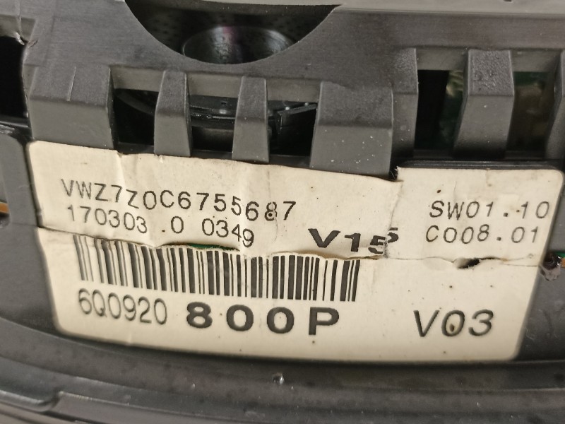 Recambio de cuadro instrumentos para volkswagen polo (9n1) conceptline referencia OEM IAM 6Q0920800P  