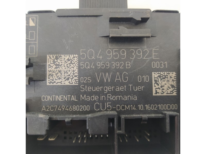 Recambio de modulo confort para skoda octavia combi (5e5) 2.0 tdi referencia OEM IAM 5Q4959392E 5Q4959392B 
