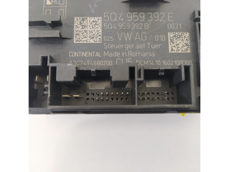 Recambio de modulo confort para skoda octavia combi (5e5) 2.0 tdi referencia OEM IAM 5Q4959392E 5Q4959392B 