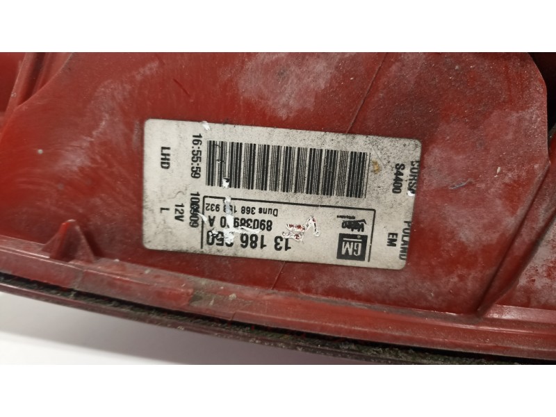 Recambio de piloto trasero izquierdo para opel corsa d catch me referencia OEM IAM 13186  