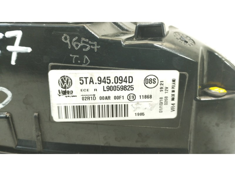 Recambio de piloto trasero derecho para volkswagen touran (5t1) advance bmt referencia OEM IAM 5TA945094D L90059825 