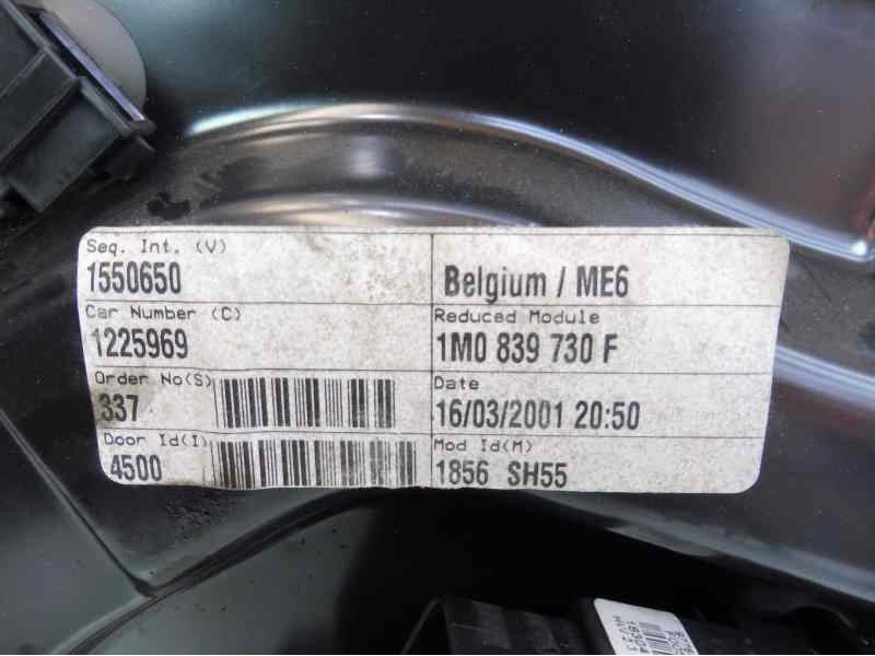 Recambio de elevalunas trasero derecho para seat toledo (1m2) sport referencia OEM IAM 1M0839730F 1J4959812C 