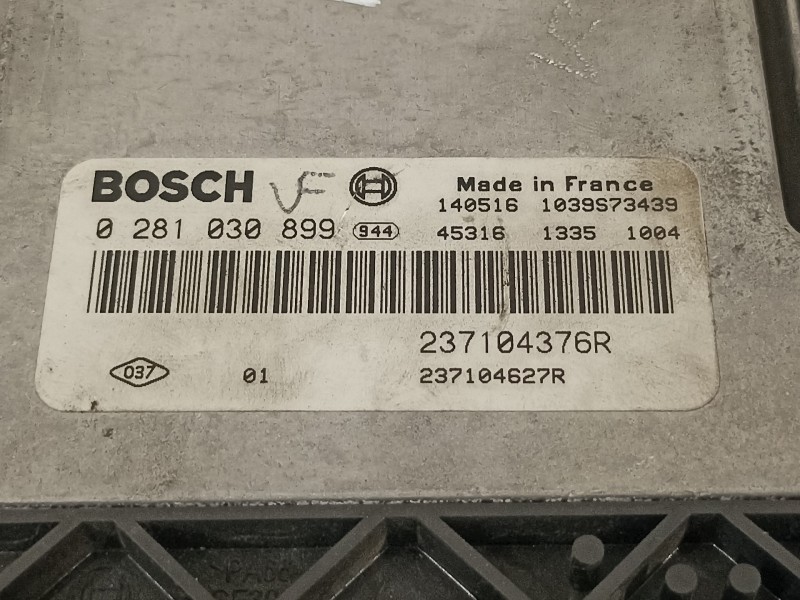 Recambio de centralita motor uce para renault kangoo profesional referencia OEM IAM 237104376R 0281030899 