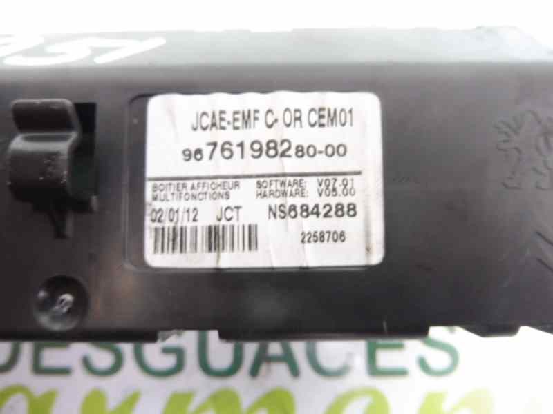 Recambio de pantalla multifuncion para citroën c4 lim. business referencia OEM IAM 9676198280  