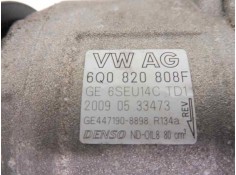 Recambio de compresor aire acondicionado para volkswagen polo (9n3) united referencia OEM IAM 6Q0820808F 4471908898  2