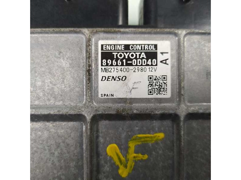 Recambio de centralita motor uce para toyota yaris active referencia OEM IAM 896610DD40 2754002980 