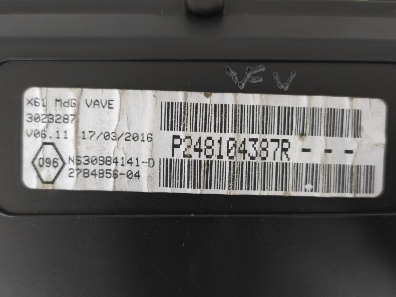 Recambio de cuadro instrumentos para renault kangoo emotion referencia OEM IAM 248104387R  