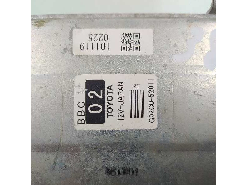 Recambio de modulo electronico para toyota yaris active referencia OEM IAM G92C052011  