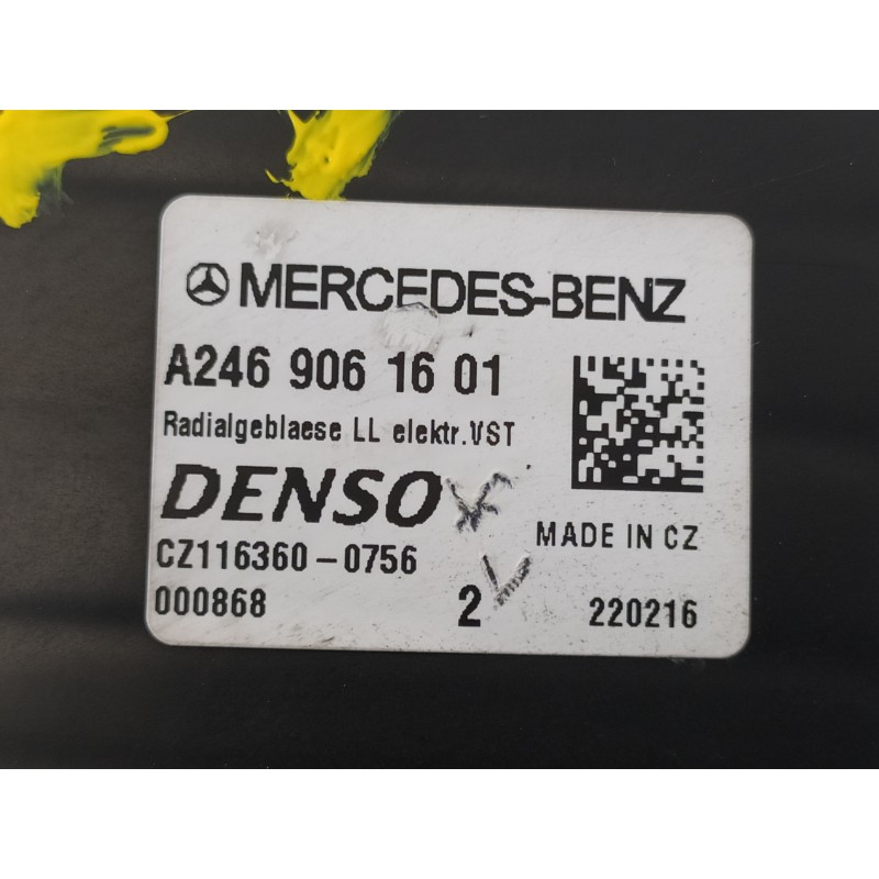 Recambio de ventilador calefaccion para mercedes-benz clase b (w246) b 180 cdi (246.212) referencia OEM IAM A2469061601 A2229060