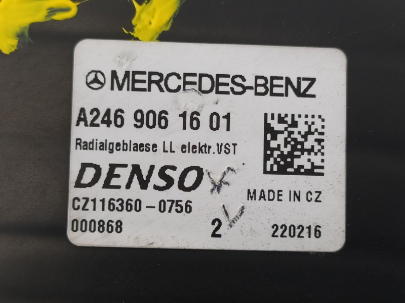 Recambio de ventilador calefaccion para mercedes-benz clase b (w246) b 180 cdi (246.212) referencia OEM IAM A2469061601 A2229060