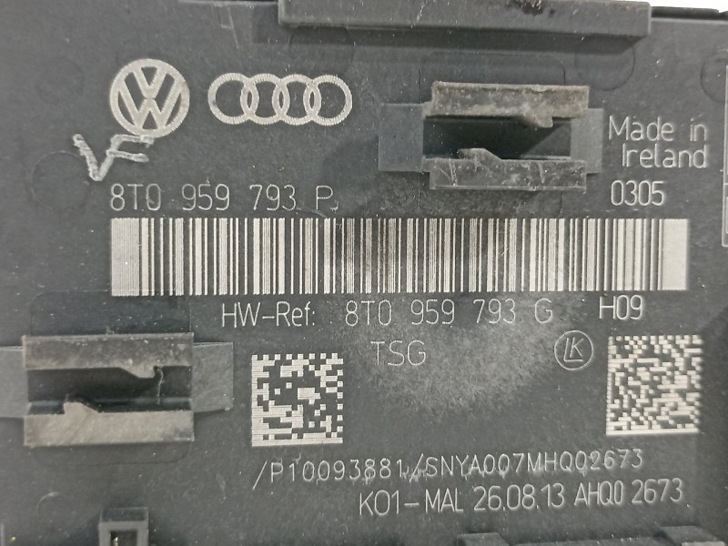 Recambio de modulo electronico para audi a4 ber. (b8) basis referencia OEM IAM 8T0959793P  